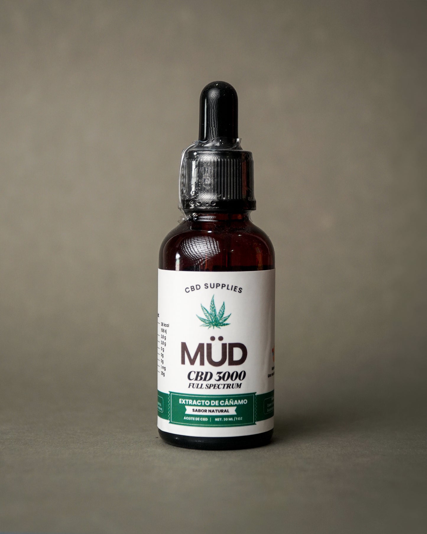 Aceite CBD 3000MG MÜD Natural