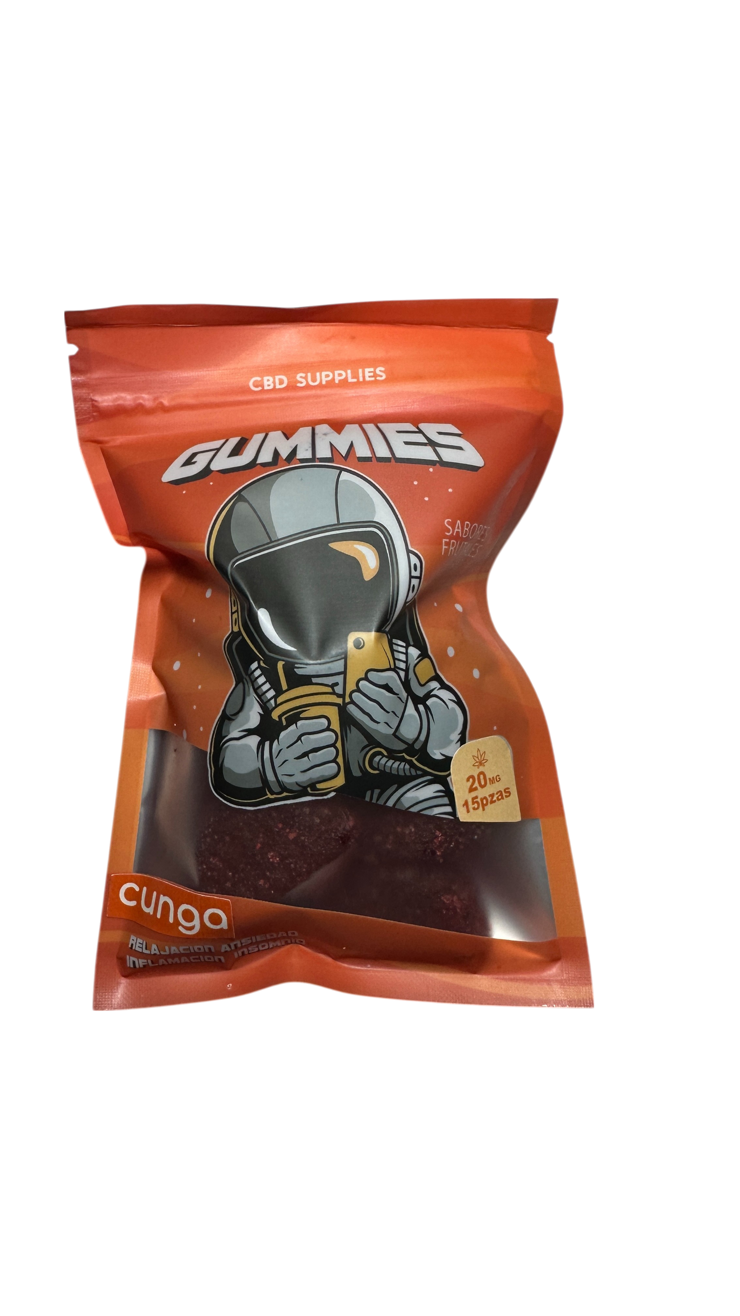 Gomitas Naranja Enchilada CBD 20MG Bolsita 15 piezas